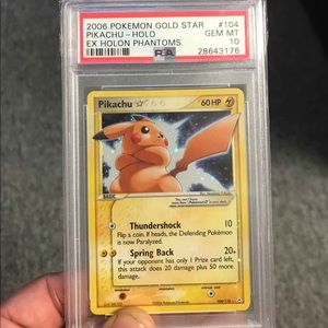 Selling a Pokémon gold star RARE card.
